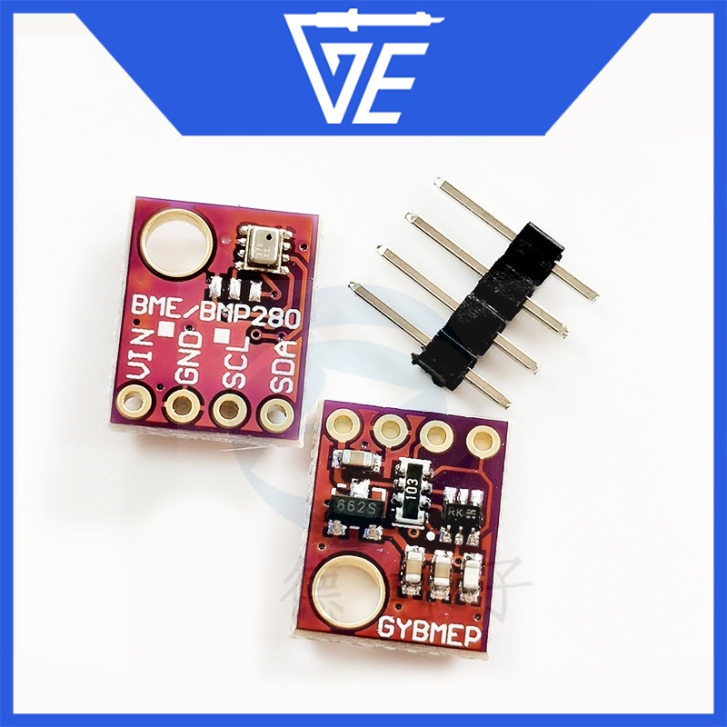 Mạch cảm biến nhiệt độ và độ ẩm / cảm biến áp suất khí quyển gy-bme/bmp280 3.3v-5v điện tử