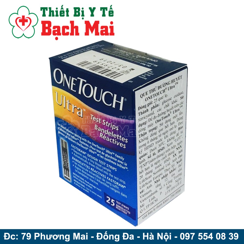 Que Thử Đường Huyết Onetouch Ultra