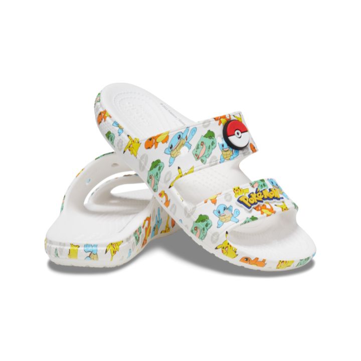 Dép Xăng Đan Unisex Crocs Pokemon Classic - White