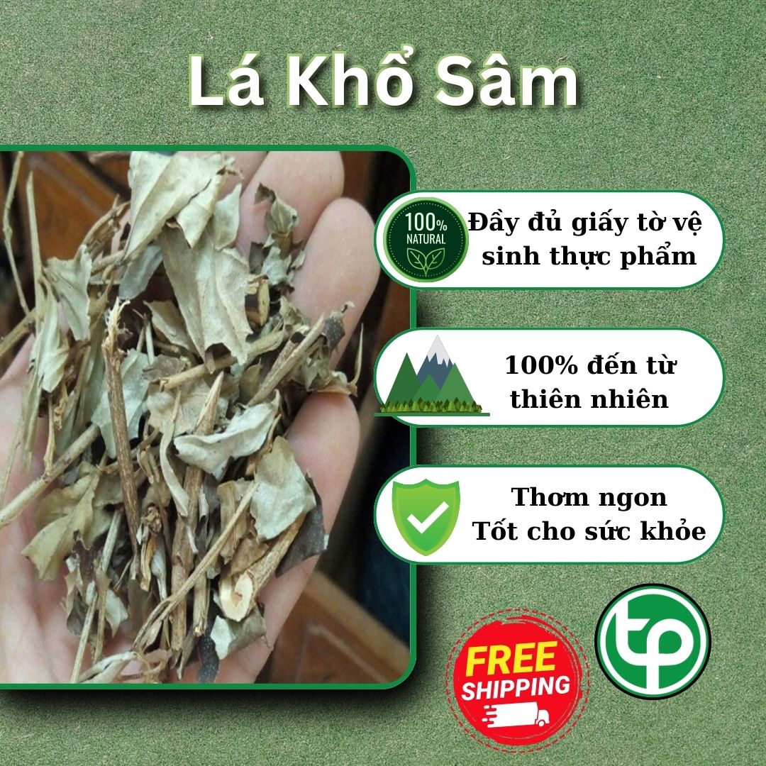 Lá khổ sâm Tấn Phát túi lớn loại 1kg - Hỗ trợ cải thiện sức khoẻ dạ dày - Giảm nguy cơ mắc các bệnh lý liên quan đến tim mạch