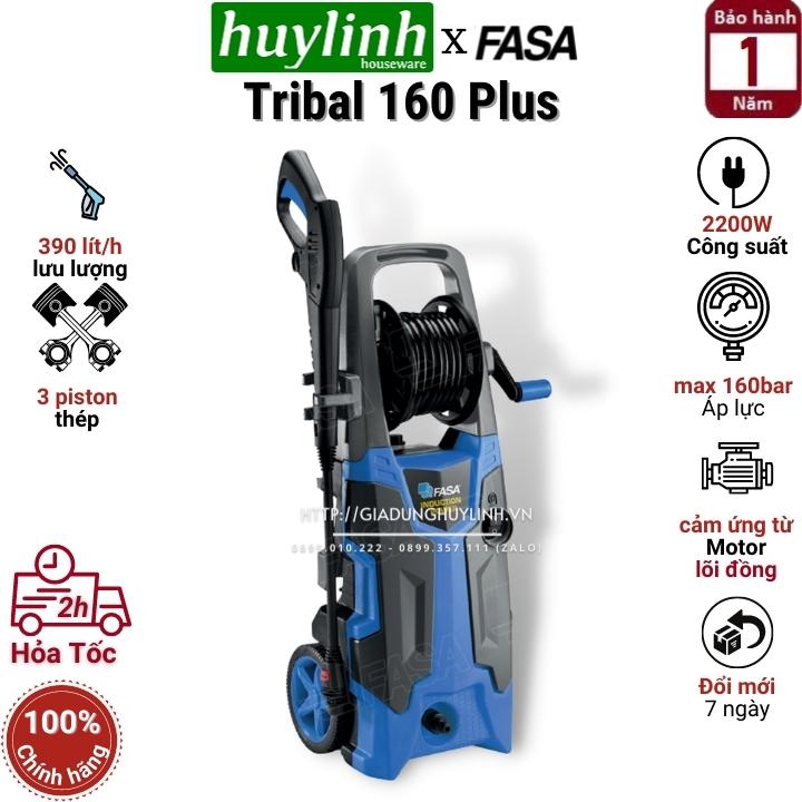 Máy xịt rửa xe cao áp fasa tribal 160 plus - công suất 2200w - áp lực 160 bar - motor cảm ứng từ