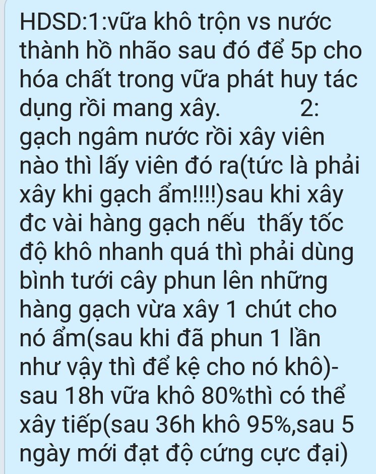 Vữa xây chuyên cho gạch mini(200g)(bán riêng thì bán tối thiểu 5 đơn!)