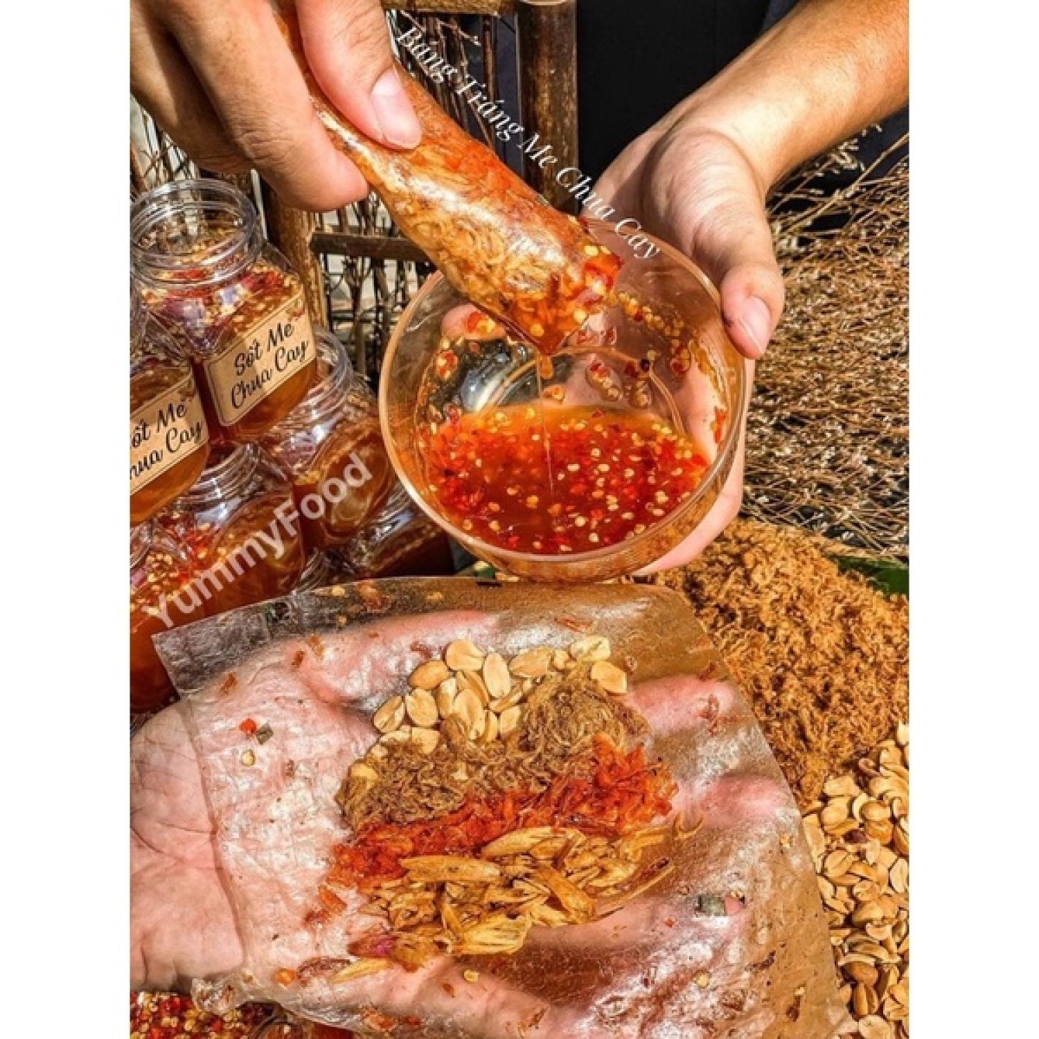Bánh Tráng Sốt Me Chua Cay (Set Gần 400gr)