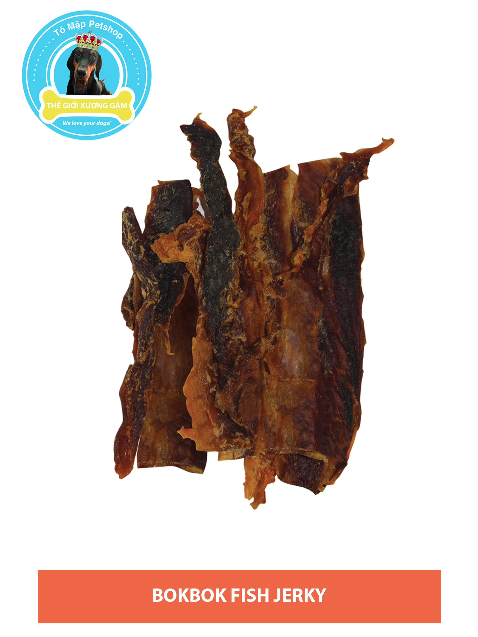 [NEW ARRIVAL] SNACK DINH DƯỠNG KHÔ CÁ FISH JERKY BOKBOK 50G