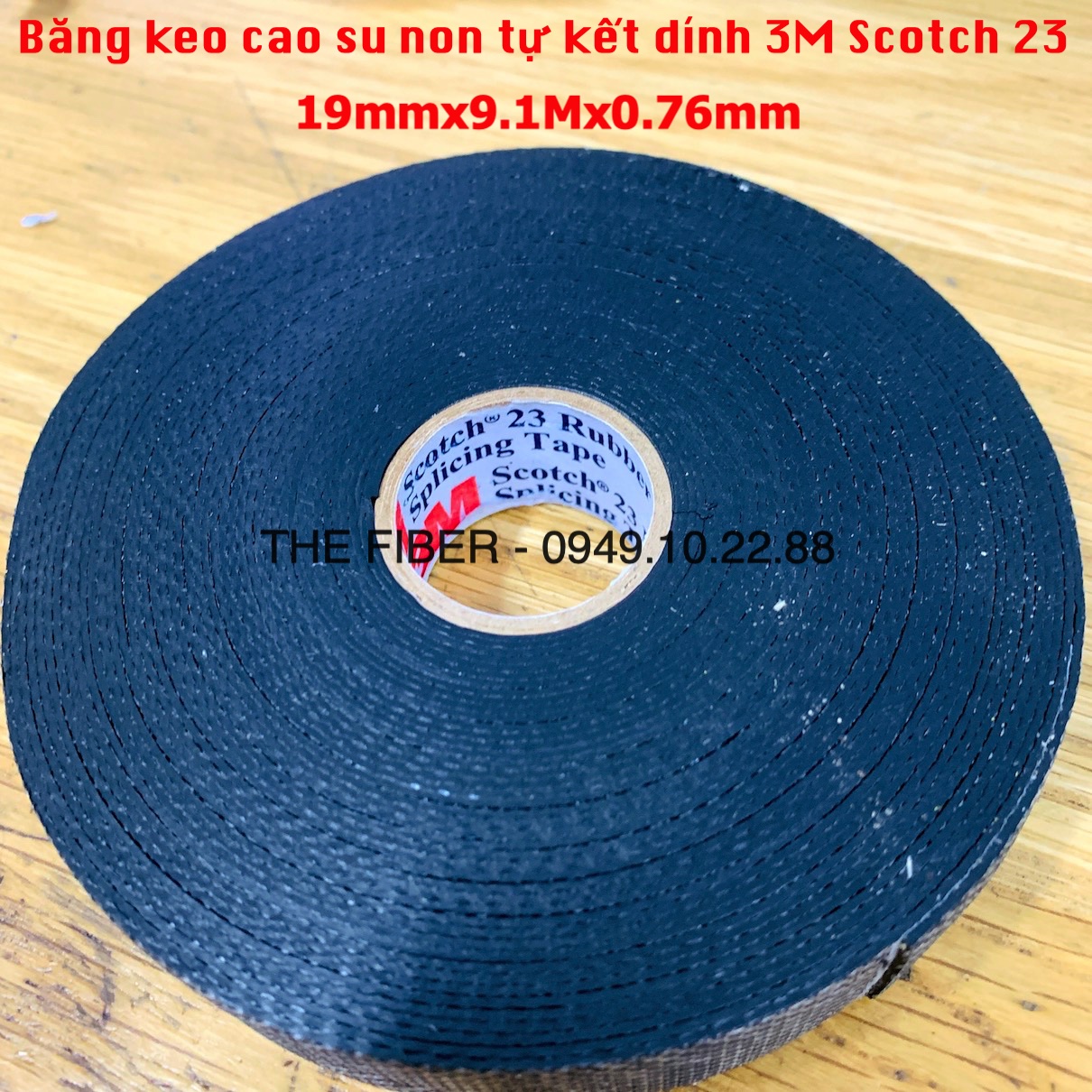 [HCM]Băng keo cao su non tự kết dính Scotch 23 19mmx9.1M