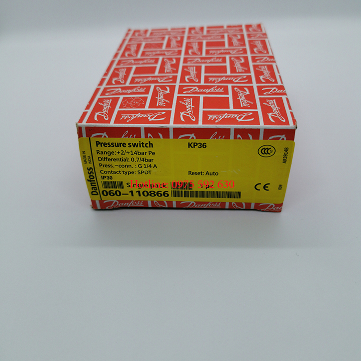 Rơ le áp lực Danfoss KP36 (max 14kg)
