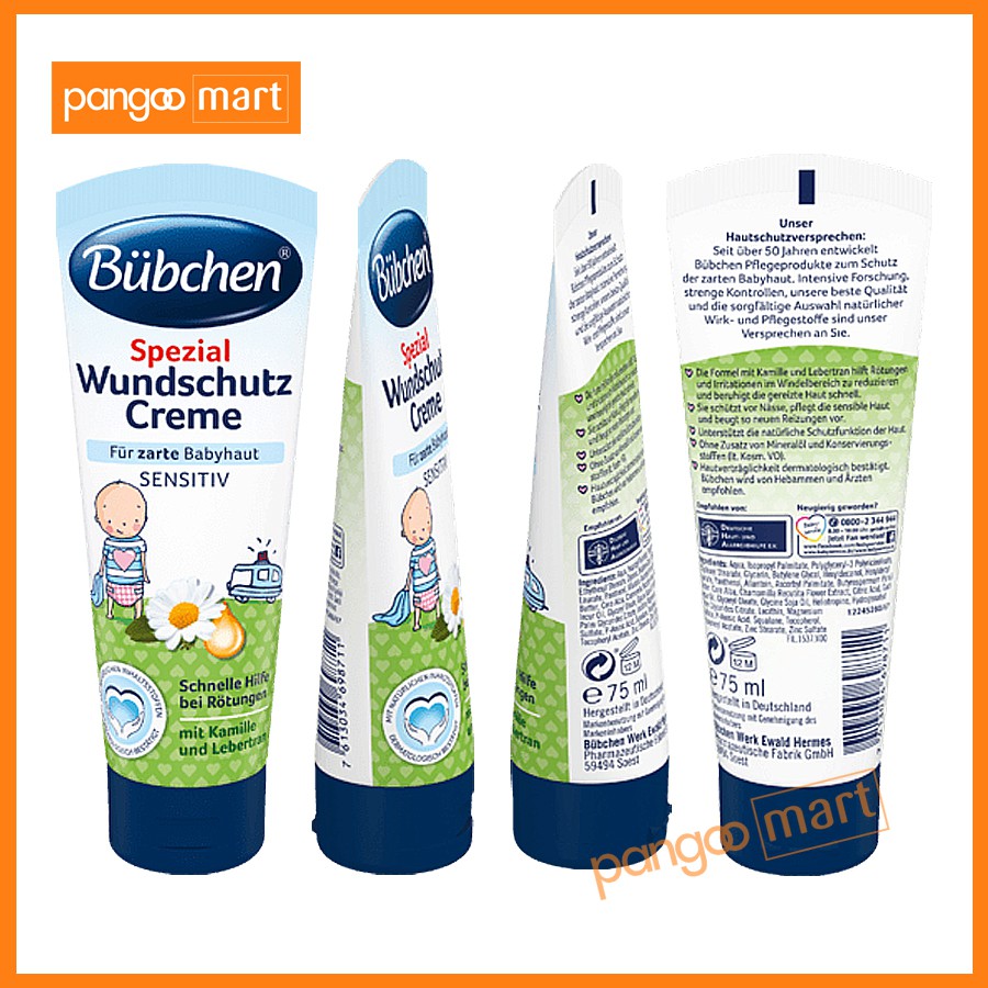 [HCM]Kem Chống Hăm Bubchen Wunschutzcreme Spezial 75 ml Đức