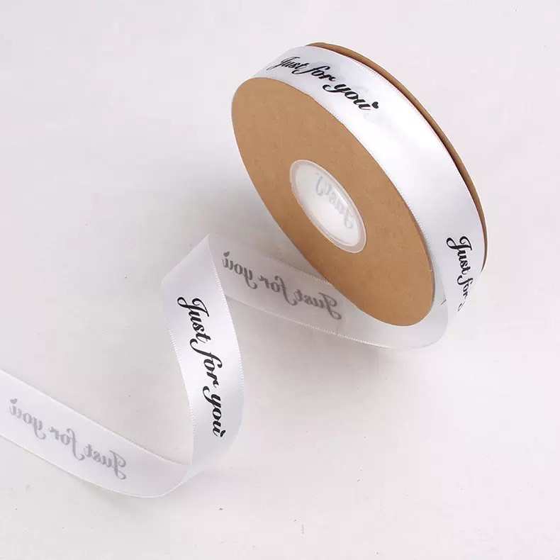 Silk Ribbon with Letters _Roll of 45m _ ❤️ Just for You ❤️   [Size 1cm - 2.5cm]