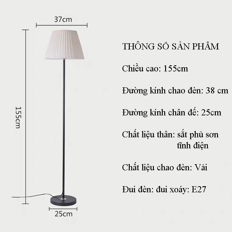 Đèn cây đứng, đèn sàn phòng khách, phòng ngủ