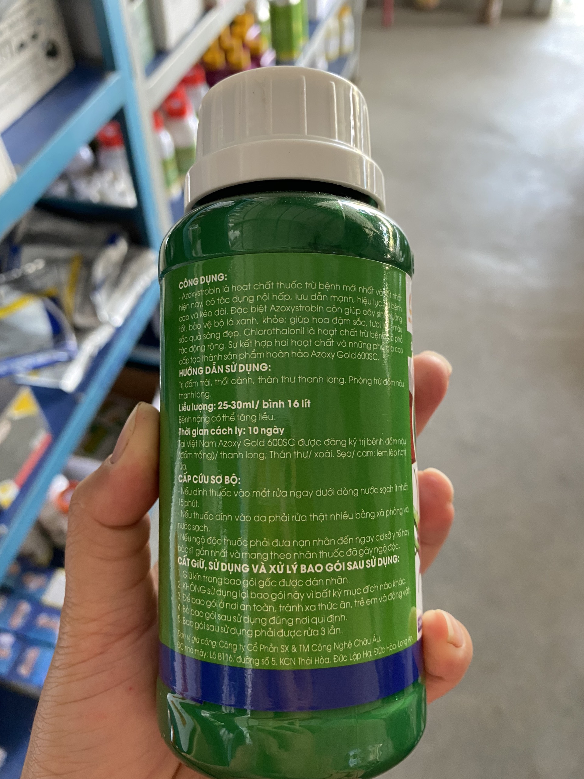 Thuốc trừ nấm bệnh Azoxy Gold 600SC 250ml