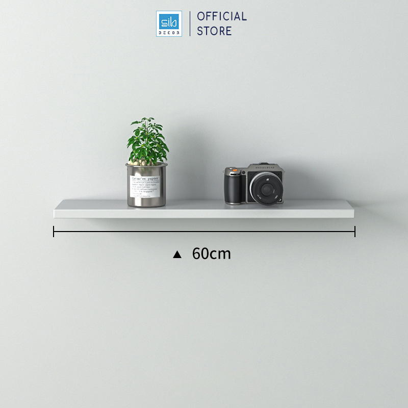 Kệ treo tường thanh ngang dài 60cm thương hiệu sib decor