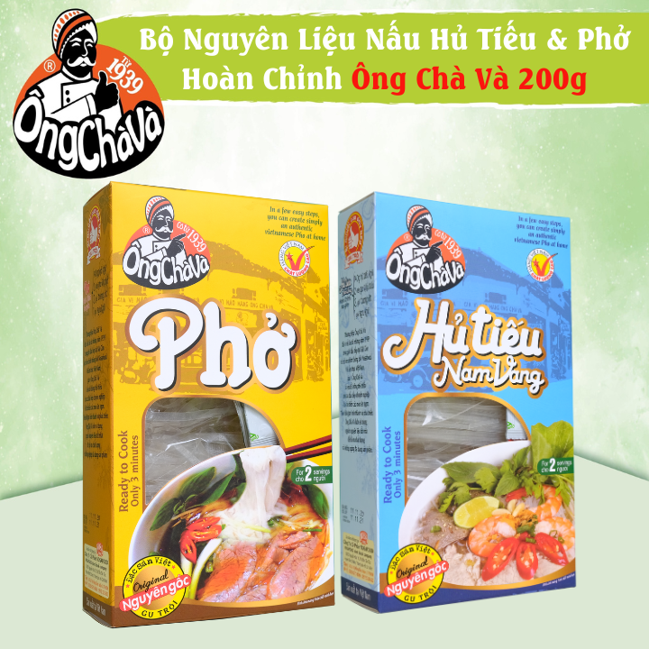 Ong cha va - complete pho and nam vang rice noodles 200gram