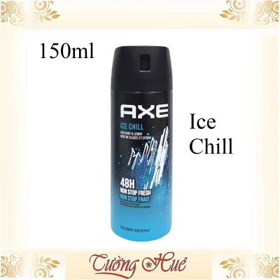 Xịt khử mùi nam Axe Ice Chill Frozen Mint & Lemon 48H Fresh Deodorant & Bodyspray - 150ml