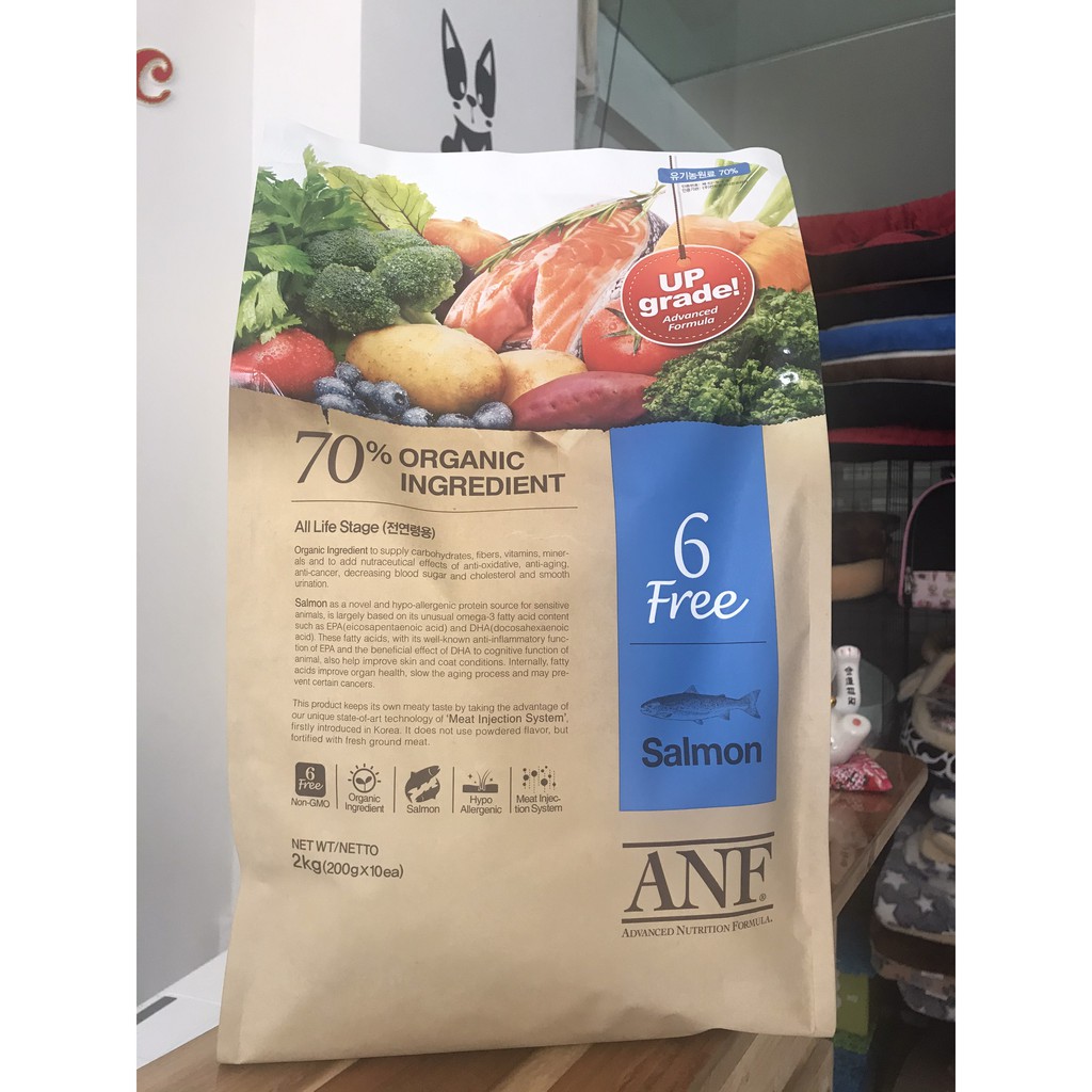 [HCM]THỨC ĂN HẠT CHO CHÓ ANF 6 FREE 2KG CỪU
