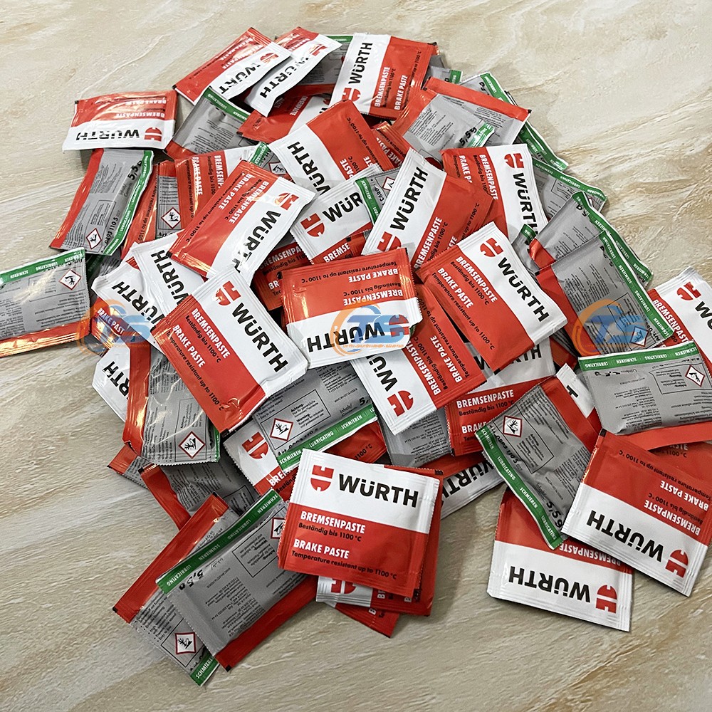 Bộ 2 Túi Mỡ Tra Má Phanh Wurth Brake Paste 5.5g