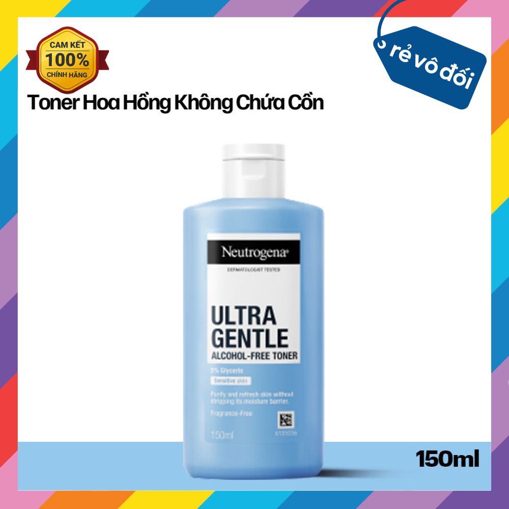 Combo Neutrogena Làm Sạch và Cân Bằng Da (Tẩy Trang Neutrogena 400ml & Nước Hoa Hồng Neutrogena 150ml)