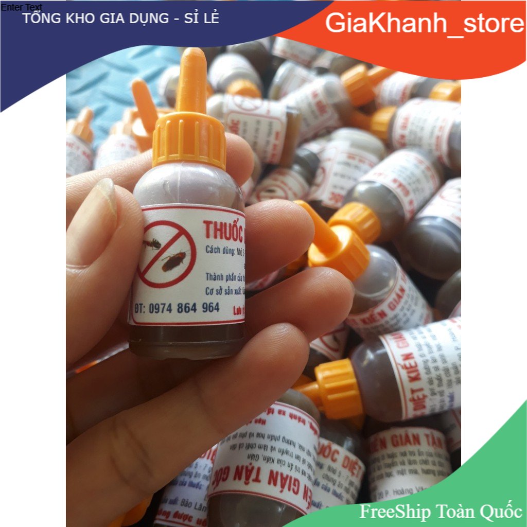[Combo 20,30,50 lọ] thuốc diệt kiến gián tận gốc sinh học