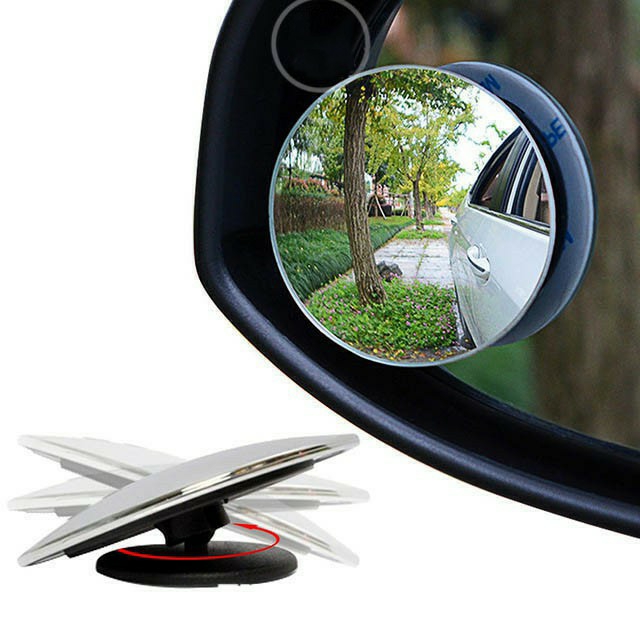 Bộ 2 Gương Cầu Lồi 3R-057 Chính Hãng,Tràn Viền Xoay 360 độ Gắn Cho Kính Gương Chiếu Hậu Tránh Điểm Mù Cho Xe Hơi Ô tô - Vật liệu tráng gương cao cấp bền bỉ với thời tiết - Đảm bảo an toàn
