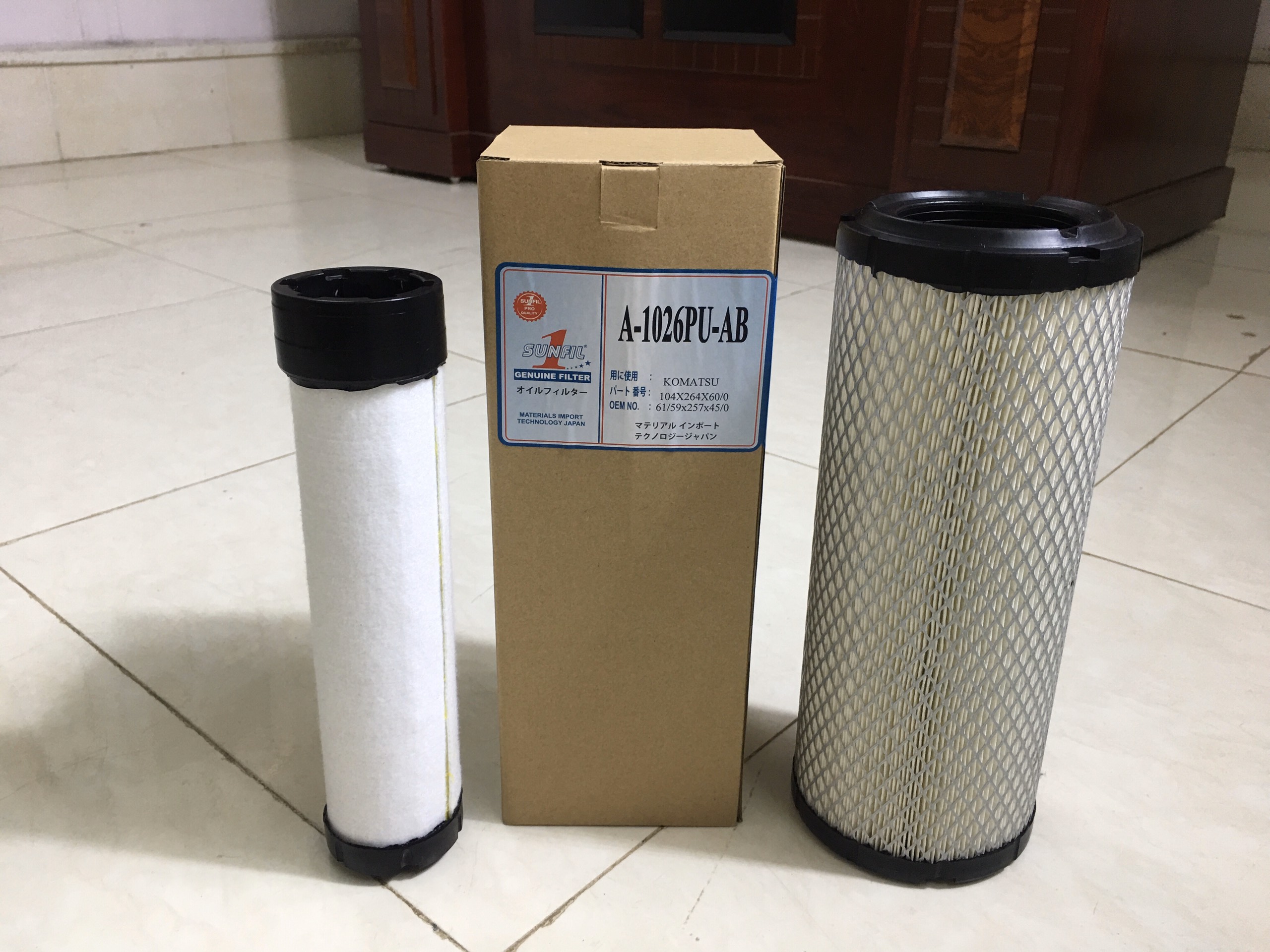 HCM - Lọc gió máy cày Kubota L3408 và L4508 - sunfil 1