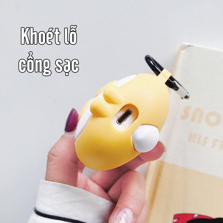 Case silicon cho tai nghe Airpods mẫu Corgi