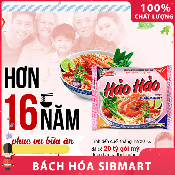 Mì tôm Hảo Hảo Acecook 75g - Bách Hóa SibMart - SA0001