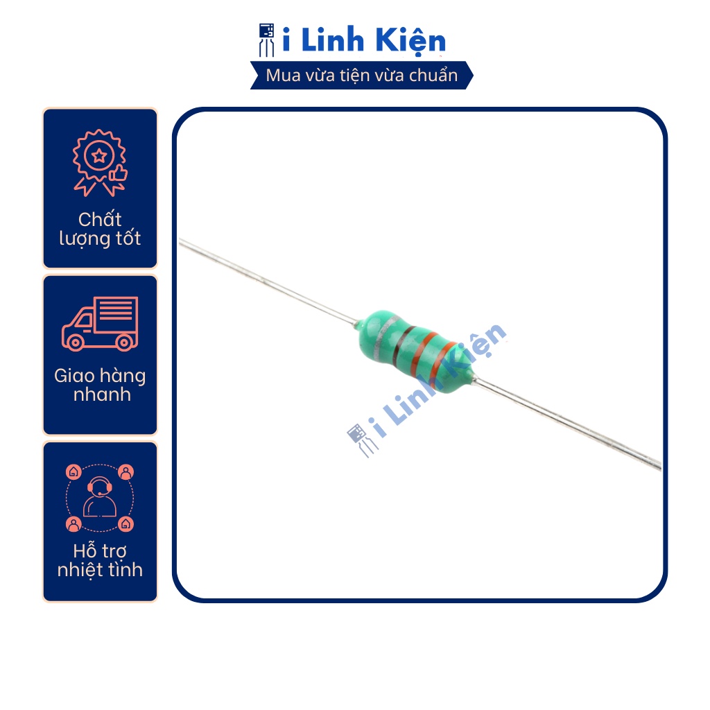 Cuộn cảm vạch 1W 0510 2.2mH đóng dây túi 10 chiếc.