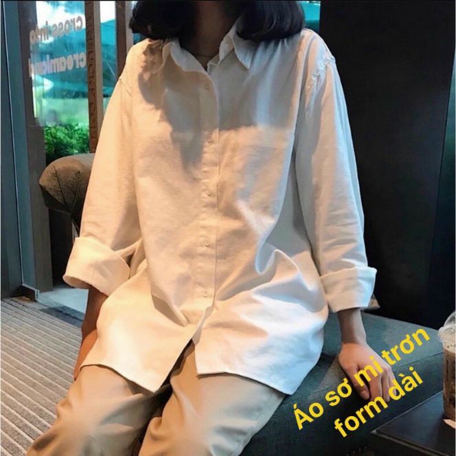 ÁO SƠ MI NỮ ÁO ĐI HỌC ÁO CÔNG SỞ ÁO TAY DÀI FORM 52KG ÁO SƠ MI KATE MỀM ĐẸP