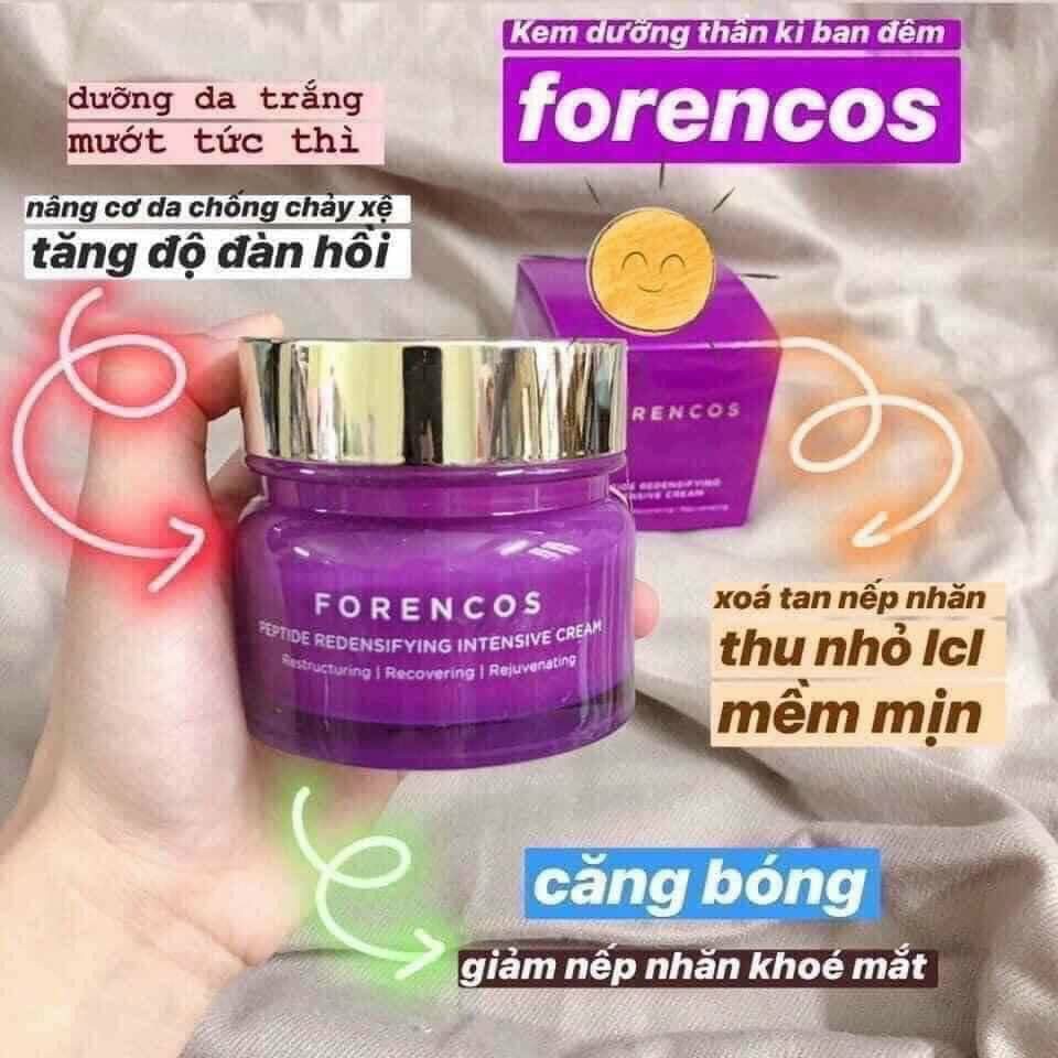 Kem dưỡng da ban đêm Forencos Peptide Tím Hàn Quốc