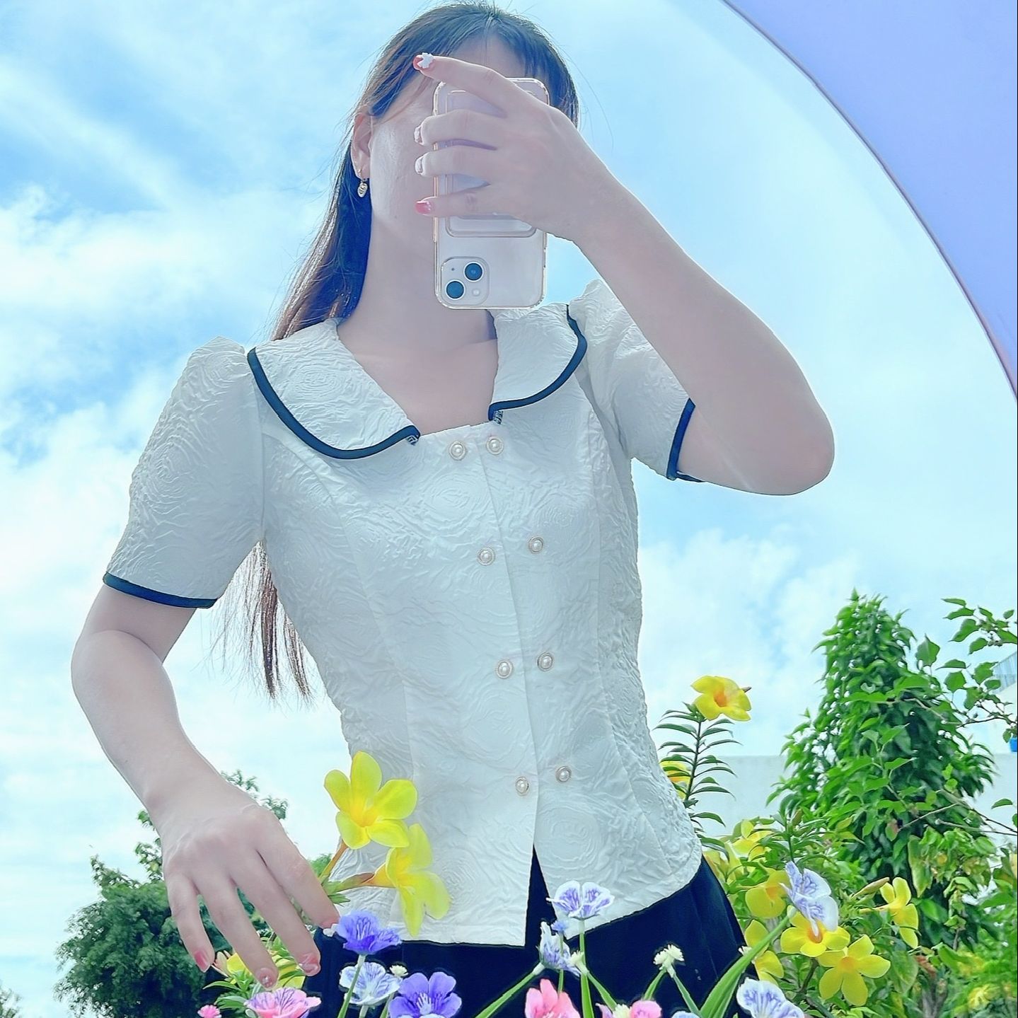 AM11-  ÁO COMPLE CÔNG SỞ VẢI TACTA DỄ THƯƠNG XIN XẮN