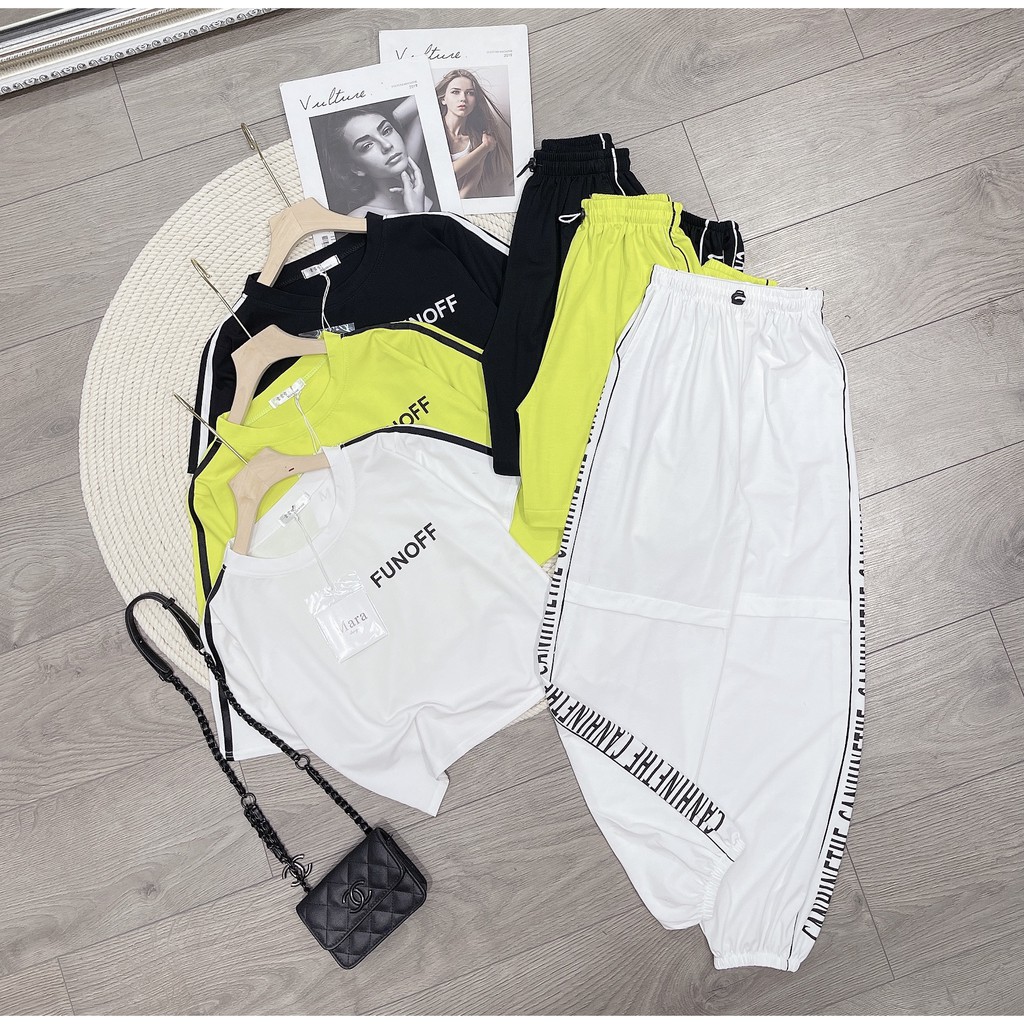 Set Croptop Bom Thụng - set bộ thể thao