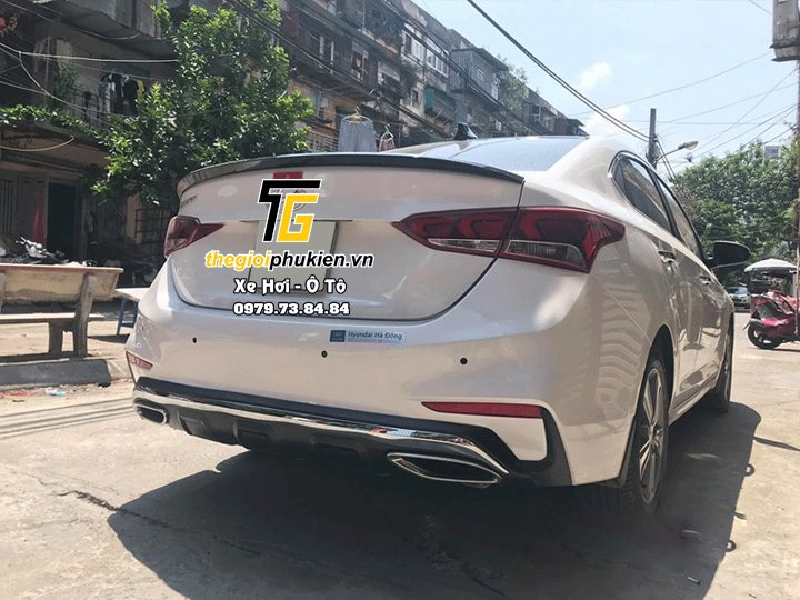 Độ líp pô hyundai accent 2018-2020 giả mercedes glc
