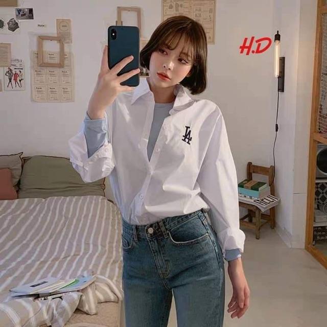 Áo sơ mi LA chữ ngực HDA0819