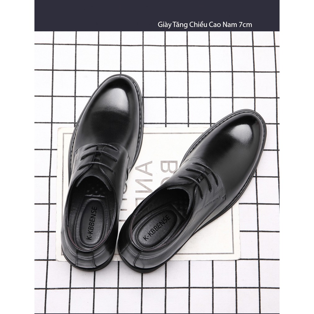 [HCM]Giày Tăng Chiều Cao Nam 7cm CS174