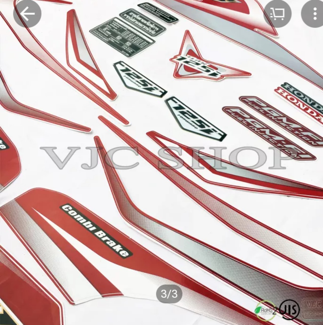 Bộ tem xe Click 2012, các màu lựa chọn cho decal xe Click