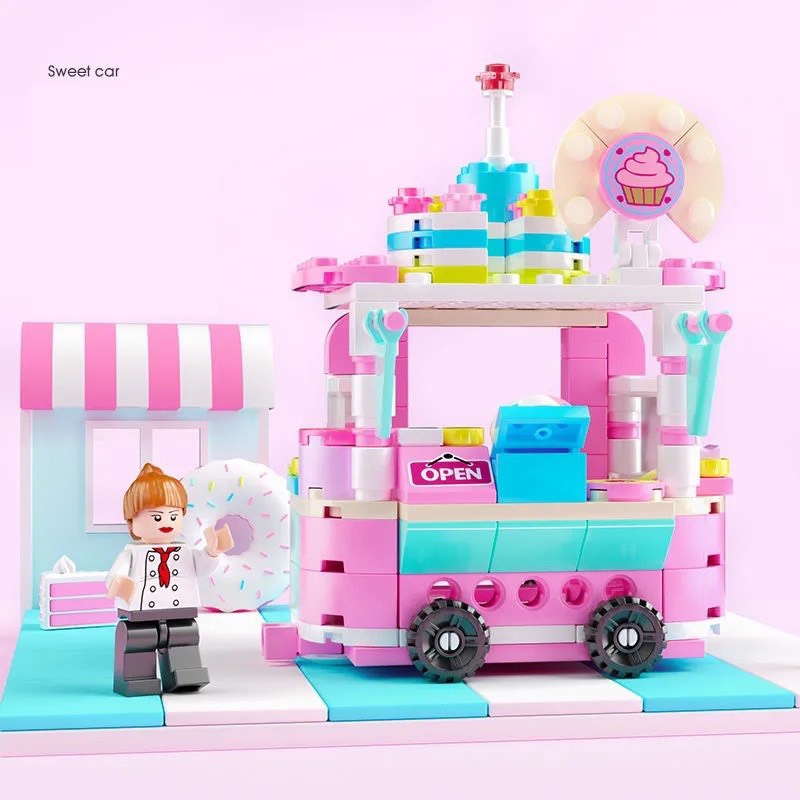 Lego Lắp Ráp Mô Hình Xe Bán Hàng Mini