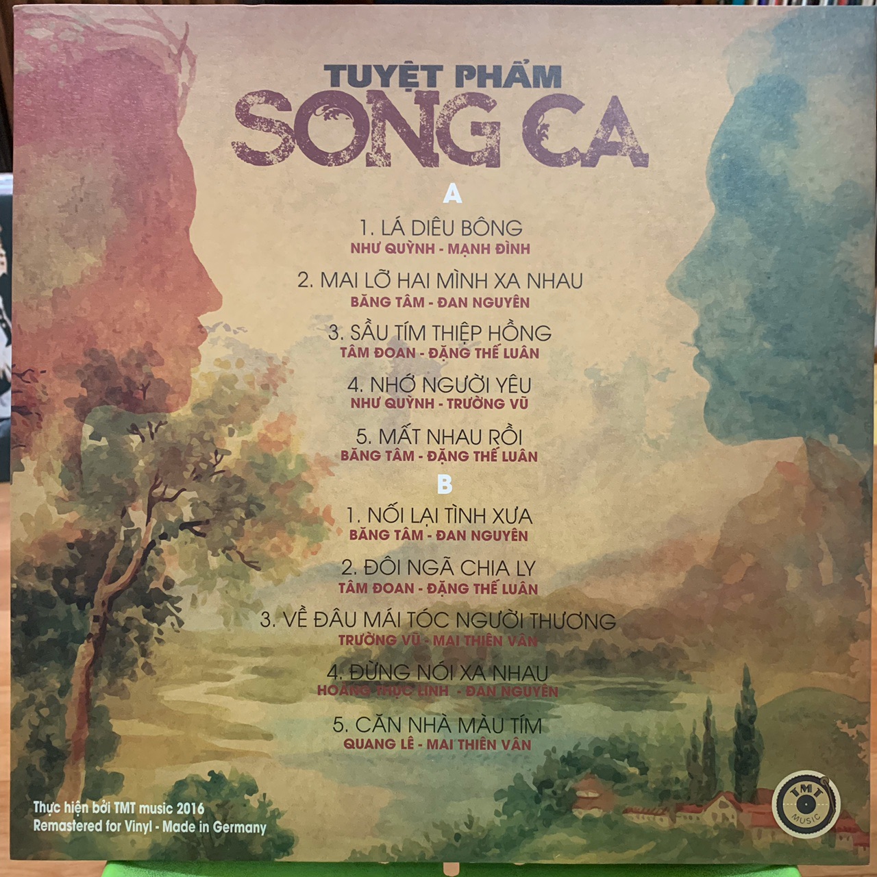 Đĩa than Tuyệt Phẩm Song Ca vinyl lp 100%