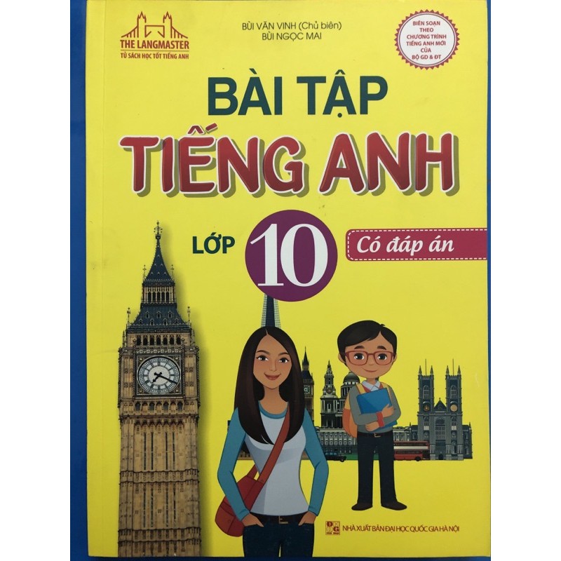 Sách - Bài tập tiếng anh lớp 10 (Có đáp án)