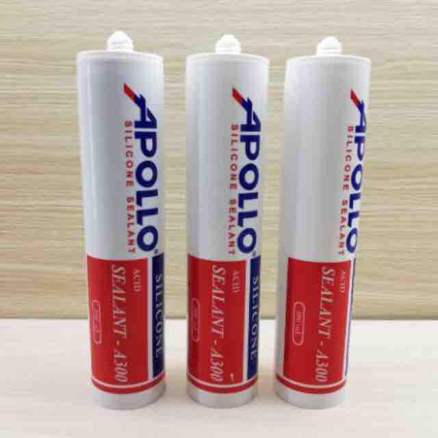 APOLO silicon Sealant A300( trắng trong, trắng đục, đen)