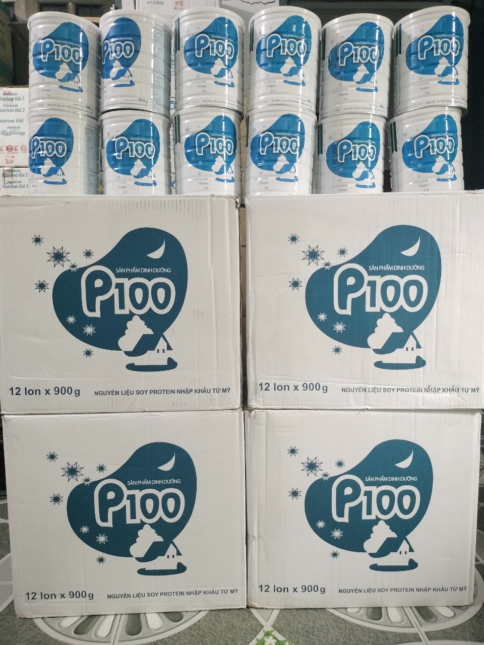 Sữa bột P100 900g(1-10 tuổi)