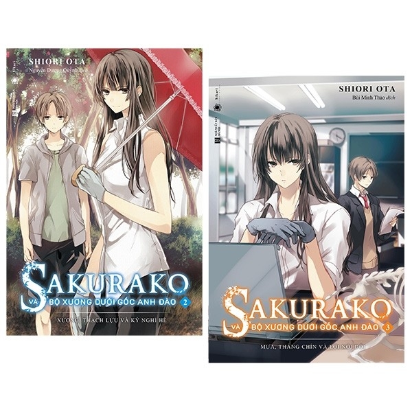 Fahasa - bộ sách sakurako và bộ xương dưới gốc anh đào - tập 2 + tập 3 - tặng kèm 2 bookmark + poster + móc khóa