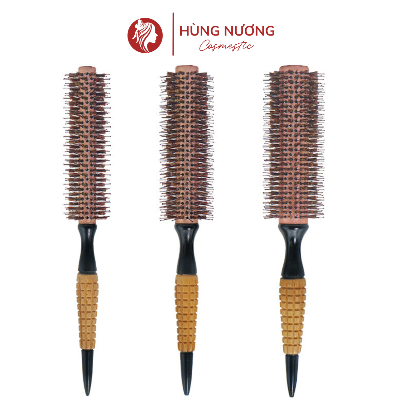 Kh233 super beautiful styling round hair puff comb, full size personal hair salon hair dryer