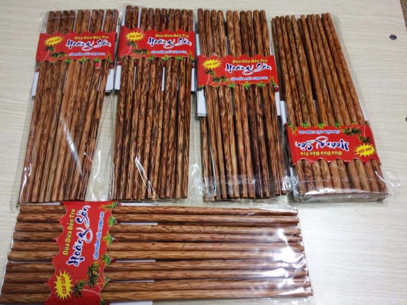 Combo 10 đôi đũa dừa Bến Tre cao cấp
