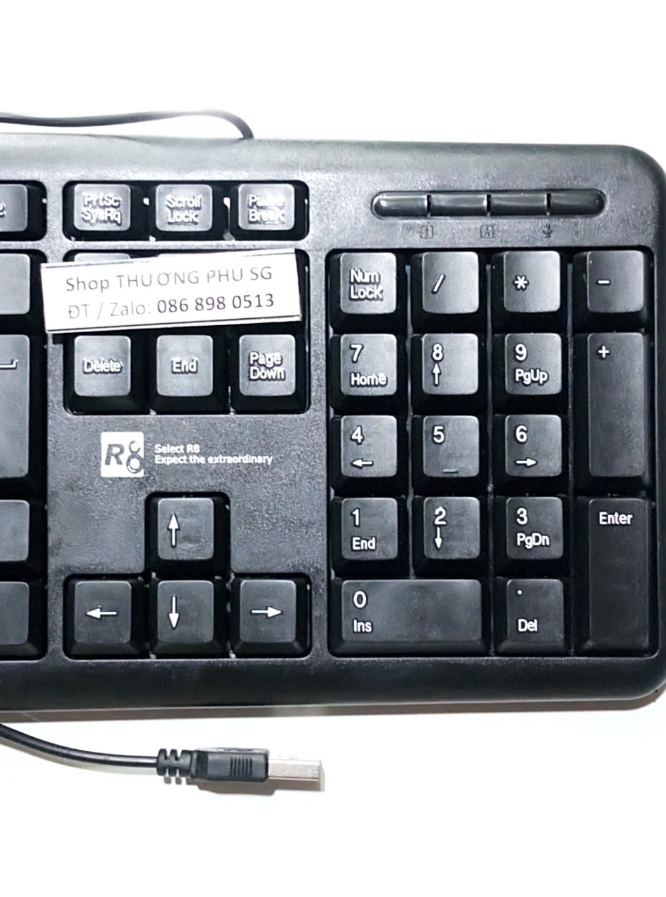 [HCM]Bàn phím có dây Keyboard R8 1801 - Chuẩn cắm USB