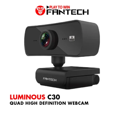 Webcam Livestream Học Tập và Làm Việc Online Chuyên Nghiệp FANTECH C30 LUMINOUS 4MP Hỗ Trợ Quay Chất Lượng 2K/25fps - Hãng Phân Phối Chính Thức