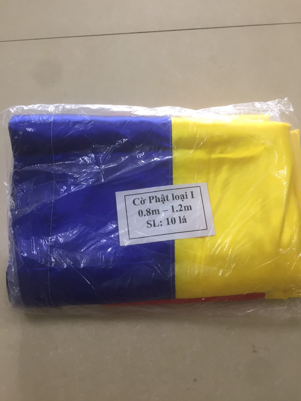 Cờ Phật Giáo kích thước 0.8x1.2m