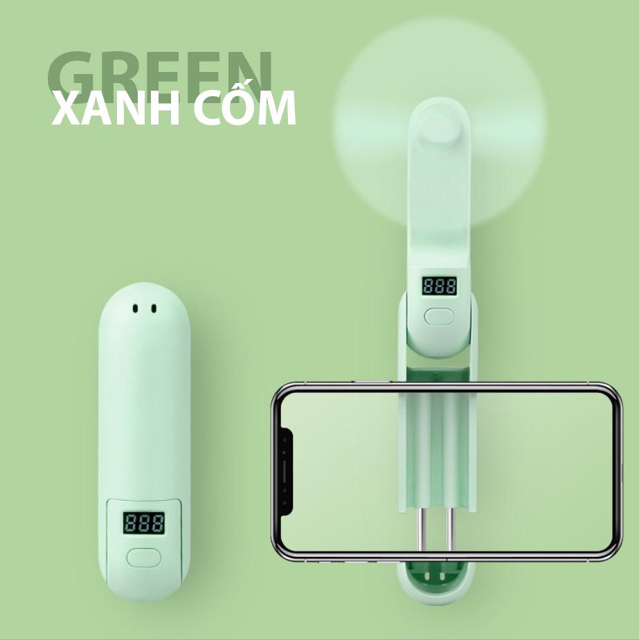 Quạt tích điện Mini kiêm sạc dự phòng 2.000 mAh - V1