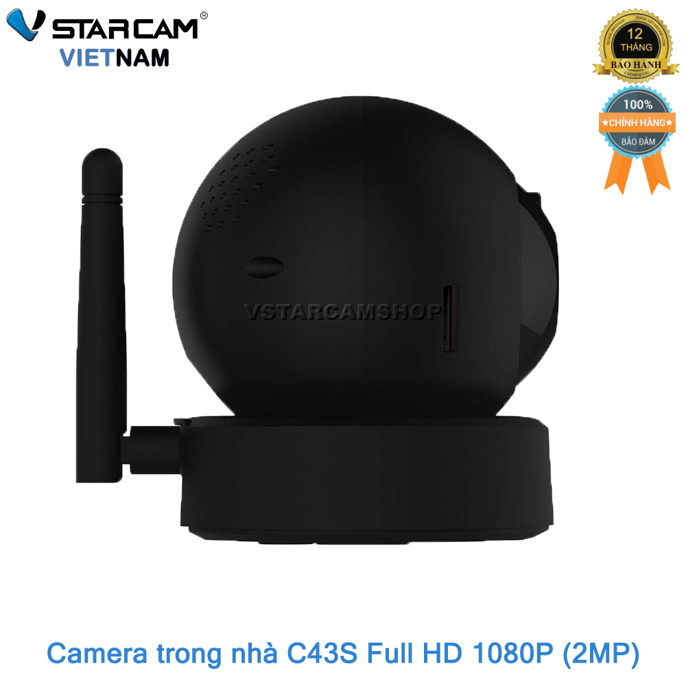 Camera giám sát IP Wifi hồng ngoại Vstarcam C43S Full HD 1080P 3MP bảo hành 12 tháng