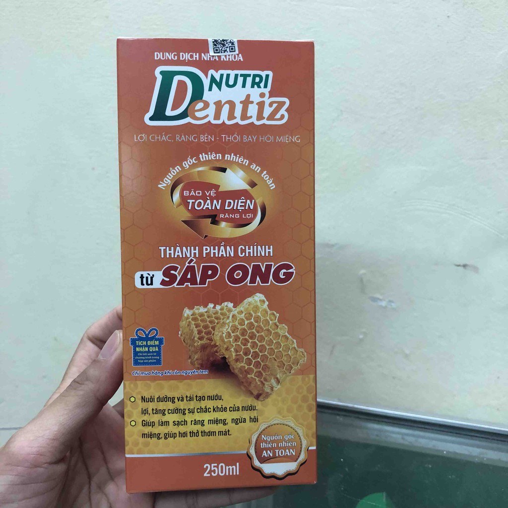 Nutri Dentiz Nước Súc Miệng Làm Sạch Răng Miệng Chai 250ml
