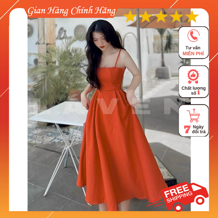 [HCM] Đầm Xòe 2S có Mút Chất Cotton Lạnh-QC