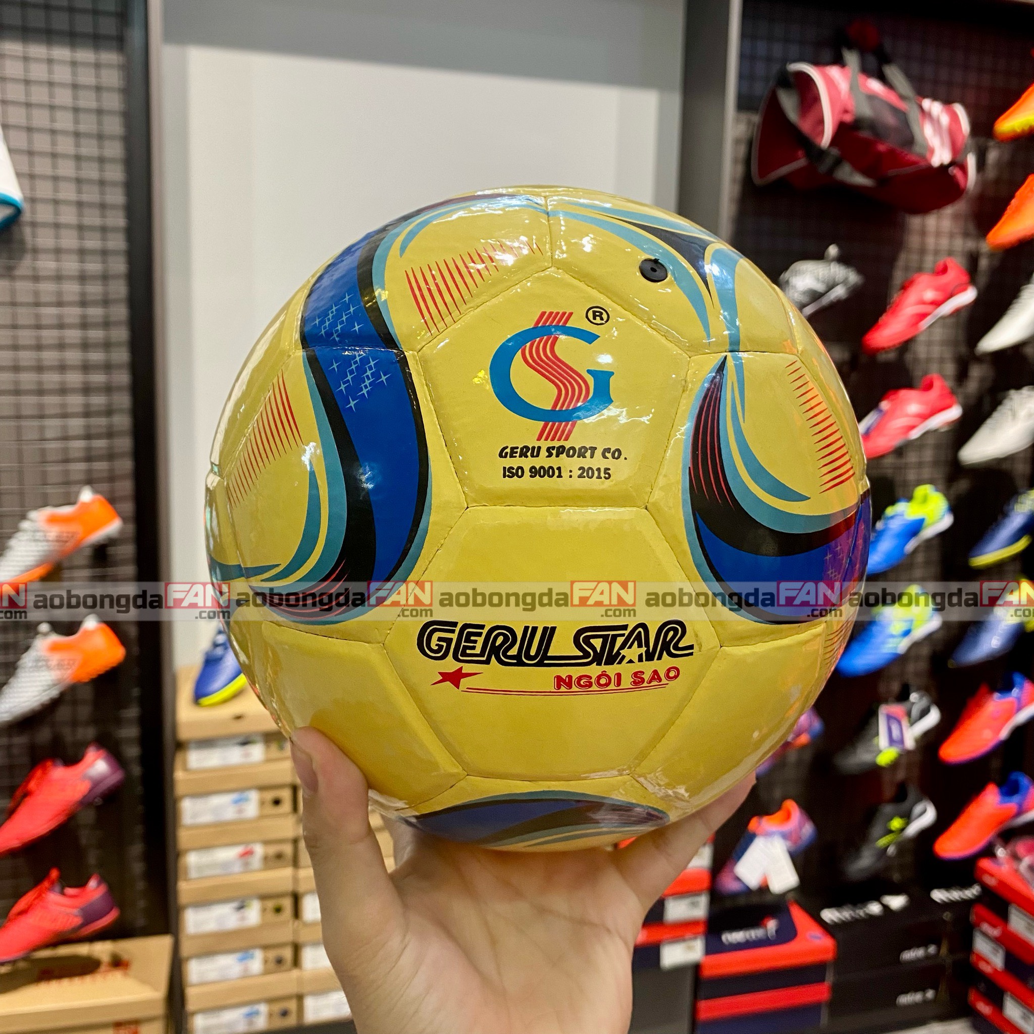 Quả Bóng đá Geru Star Futsal 2030 (Vàng-Xanh) Size Số 4